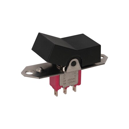 C&K Components Rocker Switch, Dpdt, Momentary, Quick Connect Terminal, Rocker Actuator, Panel Mount 7205J61ZBE22
